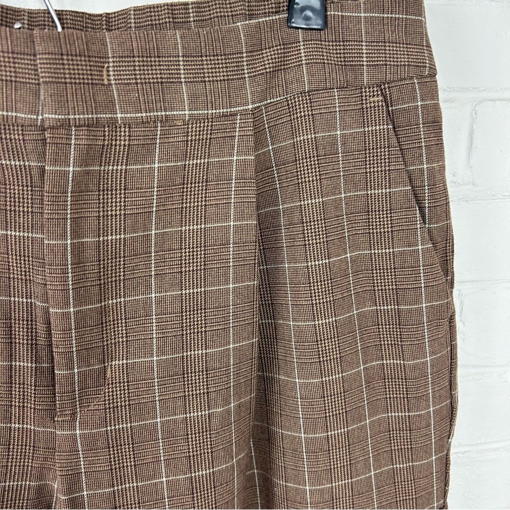 A New Day Plaid Baggy Cargo Tapered Trouser Pants Size 12 - Picture 7 of 11